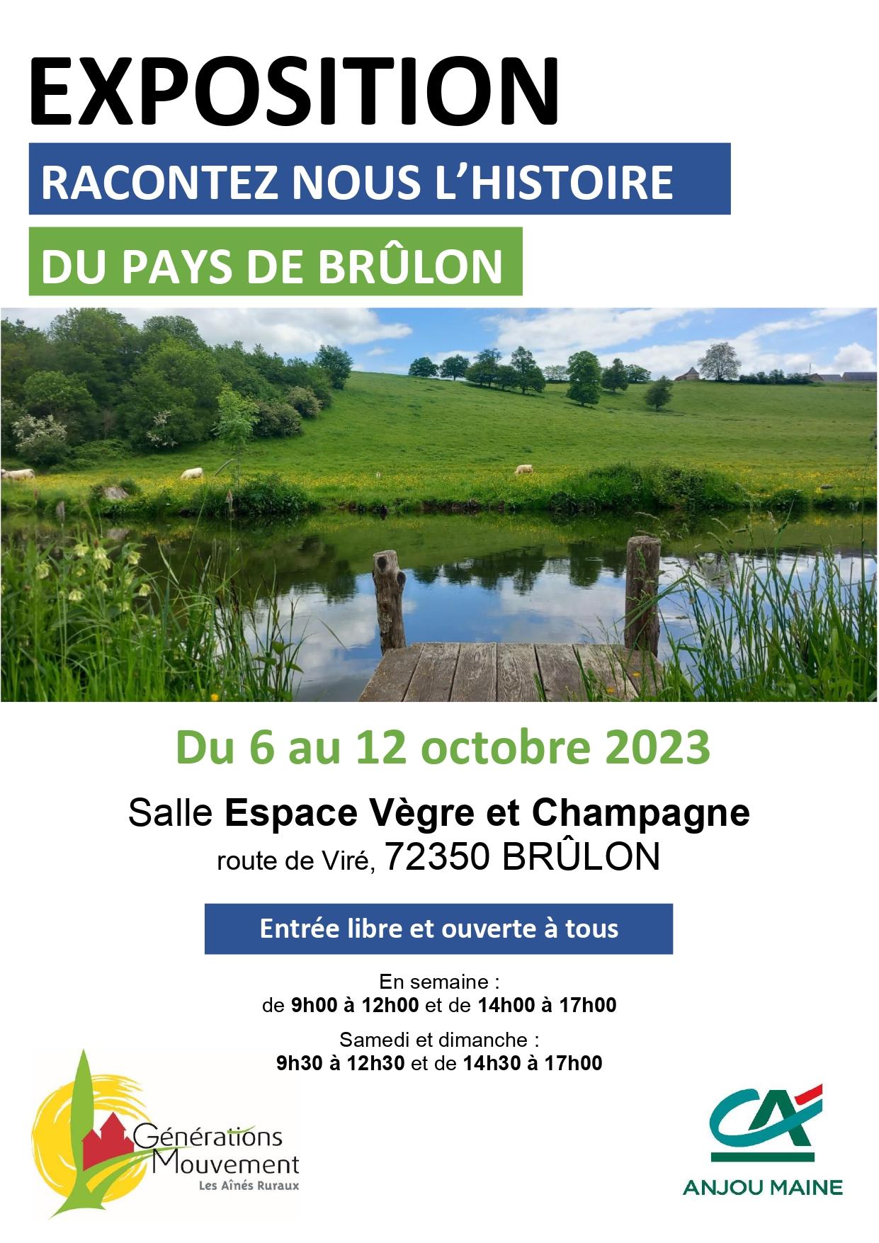 Affiche expo brulon 2023