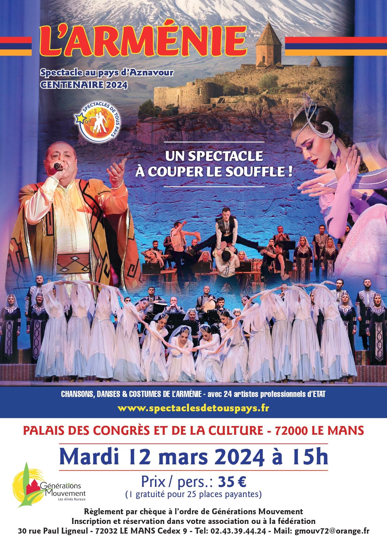 Affiche spectacle armenie